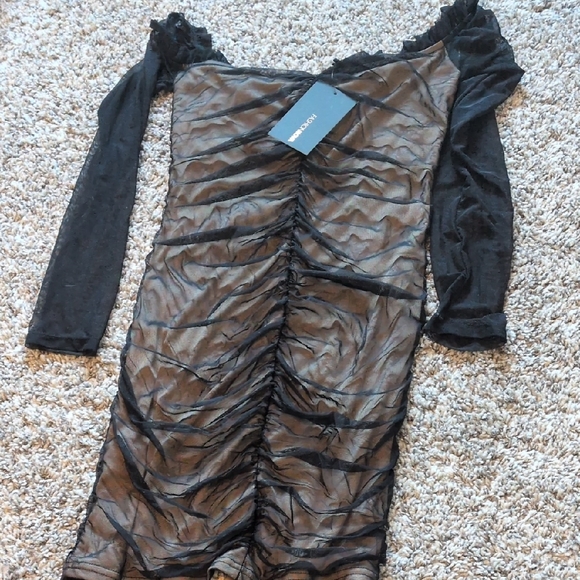 Fashion Nova Black Mesh Dress - Picture 5 of 7